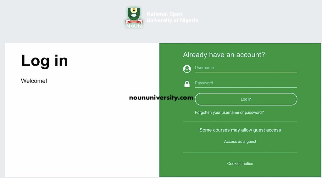 Noun Elearn Portal: Login, Tma and Online Facilitation Guide