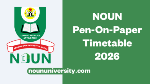 NOUN POP Timetable 2026