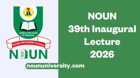 NOUN 39th Inaugural Lecture 2026