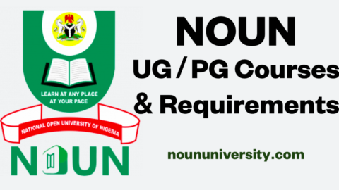 List of Courses Offered in NOUN and Their Requirements